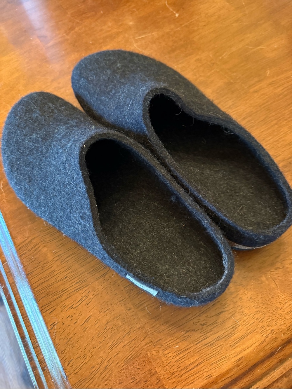 Stegmann Women’s Essenz Black Felt Slip-On Mules for Women